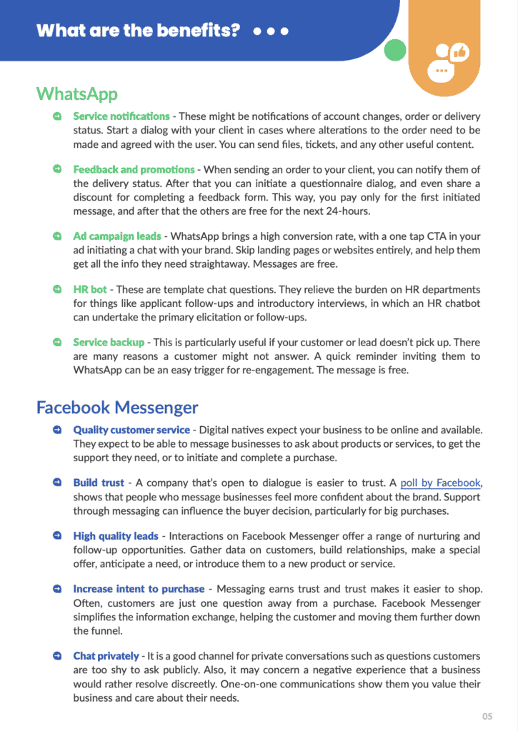whatsapp messenger benefits page free whatsapp for business WhatsApp Messenger retargeting