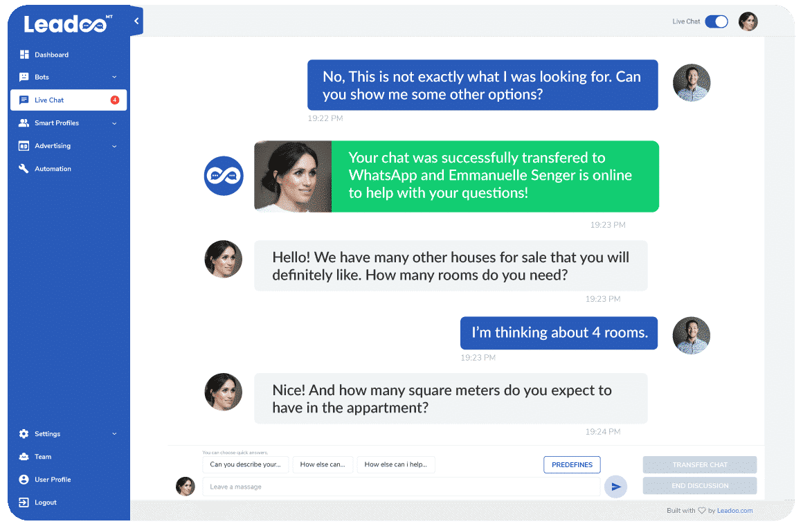 Livechat with a human touch