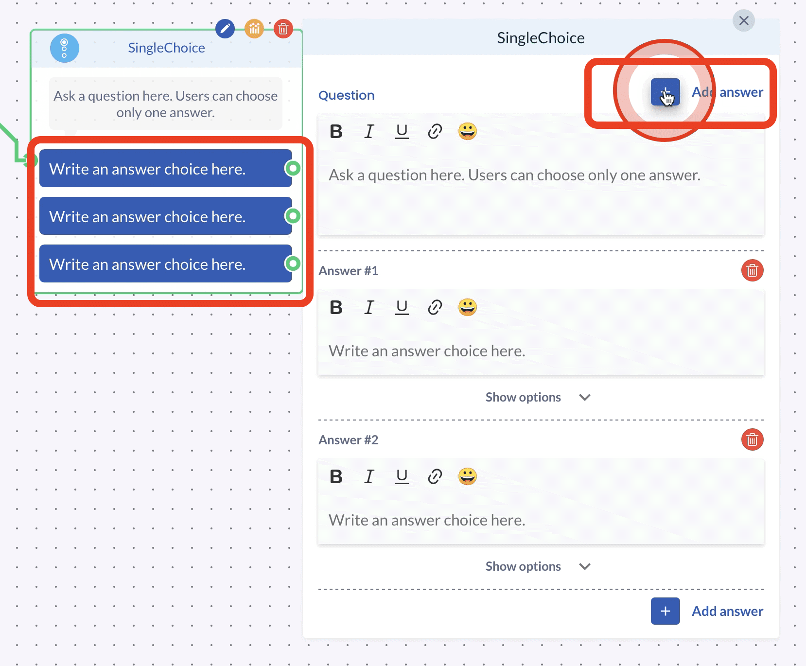 Screenshot 2021 01 18 at 11.02.22 how to build a leadoo bot How to build your first Leadoo bot + understanding the visual builder