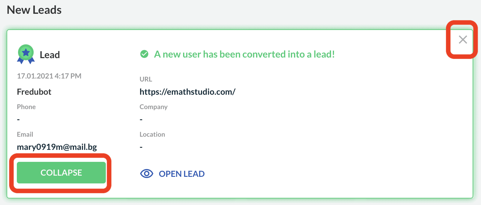 Screenshot 2021 01 18 at 10.39.34 1 how to use leadoo dashboard Understanding the Leadoo dashboard
