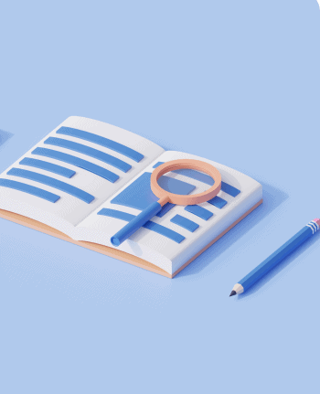 books analysis education with book magnifying glass with 3d render illustration result leadoo kokemuksia Asiakastarinat