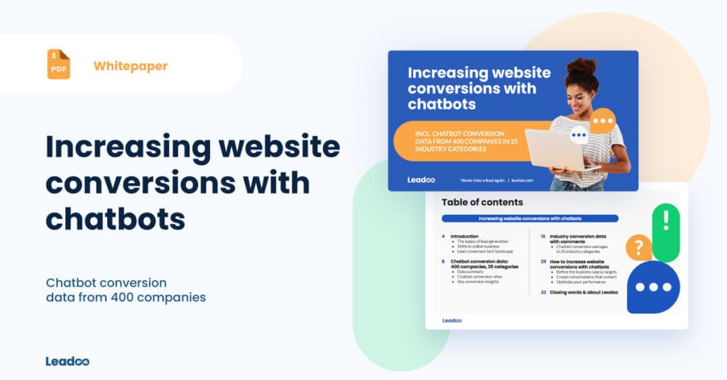 website conversions with chatbots