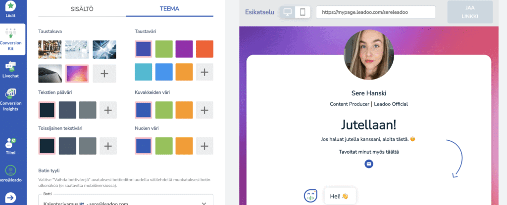 Na%CC%88ytto%CC%88kuva 2021 11 23 kello 13.52.59 leadoo sales assistant Kustomoi persoonallinen Leadoo Sales Assistant!