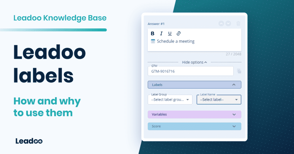 bot labels featured Calendar Leadoo labels - How and why to use them