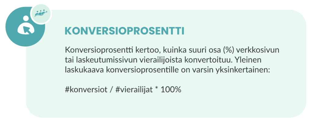 Na%CC%88ytto%CC%88kuva 2022 1 19 kello 10.55.54 konversioprosentti Mikä on konversioprosentti ja miten se lasketaan?