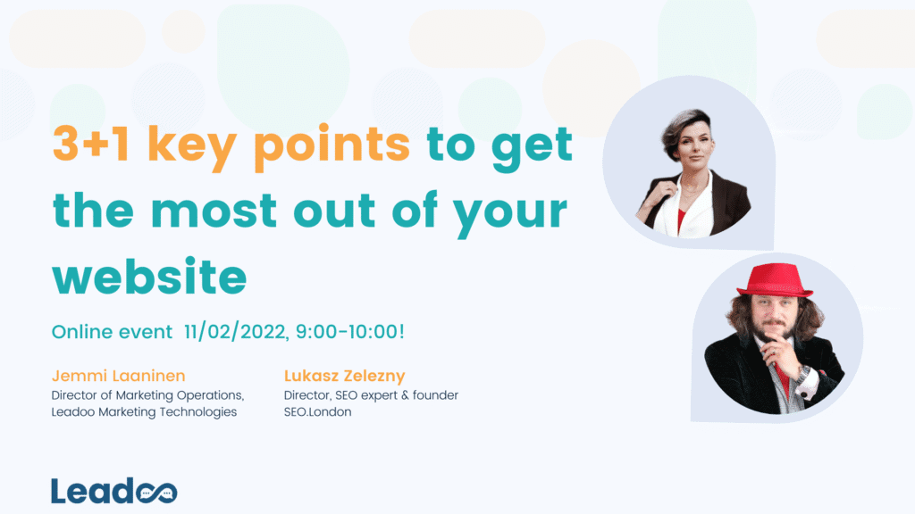 Copy of Webinar header 1 6 Calendar 3+1 key points to make the most out of your website