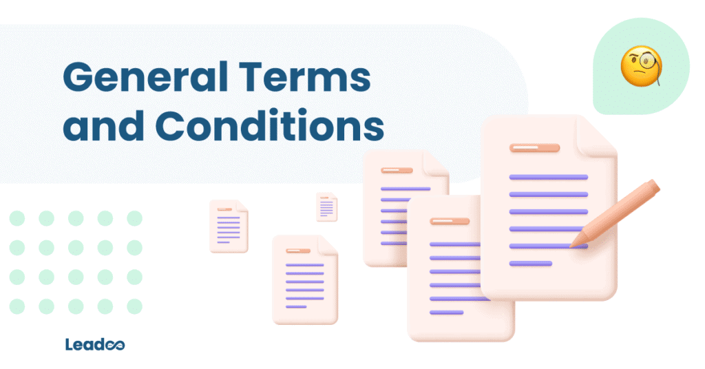 General terms and conditions Leadoo leadoo data gdpr General Terms and Conditions