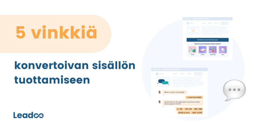 konvertoiva sisa%CC%88lto%CC%88 konvertoivan sisällön 5 vinkkiä, joilla onnistut konvertoivan sisällön tuottamisessa