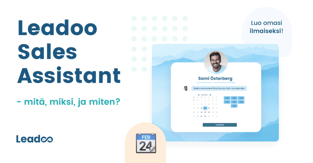 LSA pähkinänkuoressa Leadoo Sales Assistant FIN - photographer