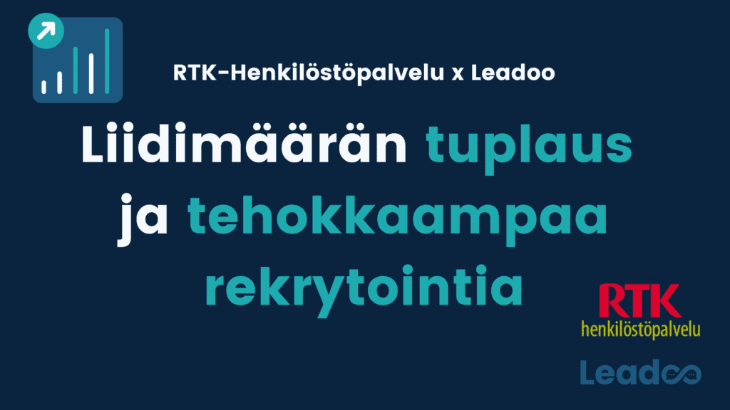 Leadoo rekrytointialalle 11 rekrytointiala Personoidut keskustelut verkkosivuilla 6 rekrytointiala Leadoo rekrytointialalle