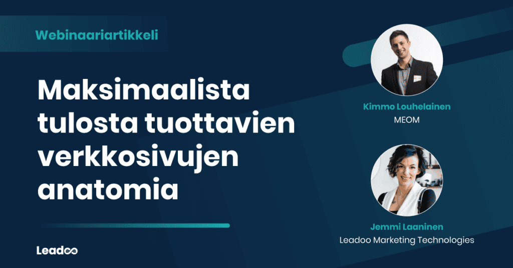 Maksimaalista tulosta tuottavien verkkosivujen anatomia 1 verkkosivu Maksimaalista tulosta tuottavien verkkosivujen anatomia