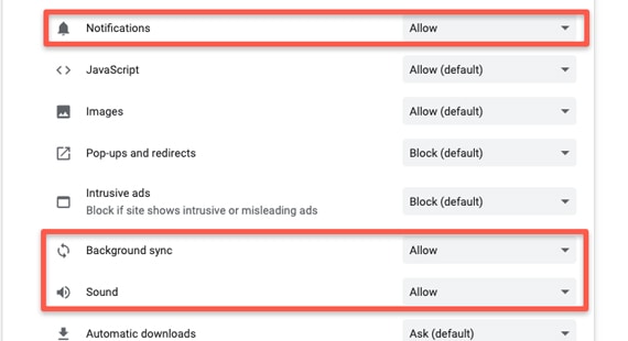 permissions How to fix Livechat notifications issues?