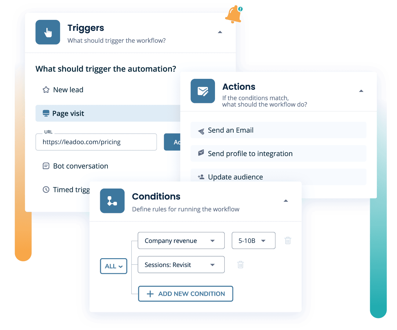 define what kind of alerts your salespeople are getting
