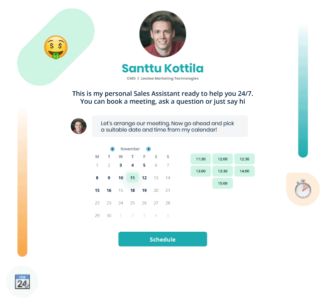 Leadoo Sales Assistant interface