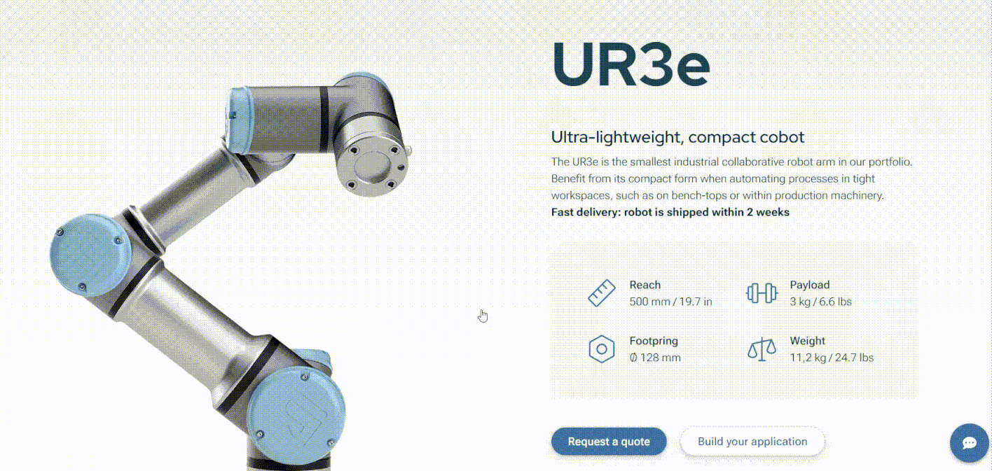 UR3e Ultra lightweight compact cobot Google Chrome 22 November 2023 1 1 2 1 Online Buying Journeys How To Create Simple Online Buying Journeys… Even if Your Offering Is Complex