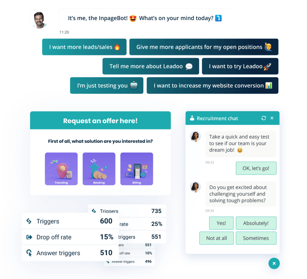 HOmepage bots Leadoo – Never miss a lead again