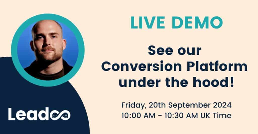 Live Demos and Webinars 25 Live Demo of Leadoo