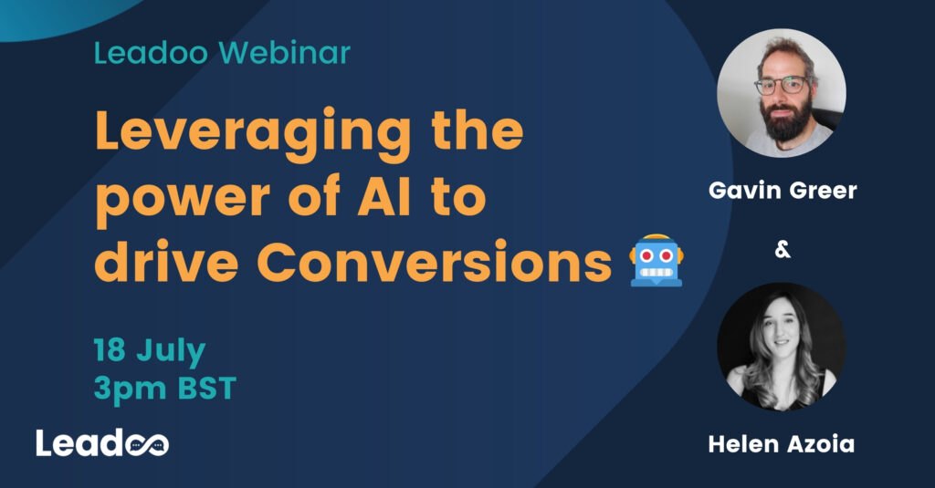AI Webinar Lookup WEBINAR - Leveraging the power of AI to drive Conversions