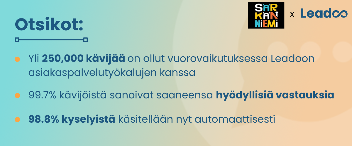 FIN Sarkanniemi Case Study Header Särkänniemi x Leadoo: Sujuvaa arkea ja palveleva asiakaskokemus