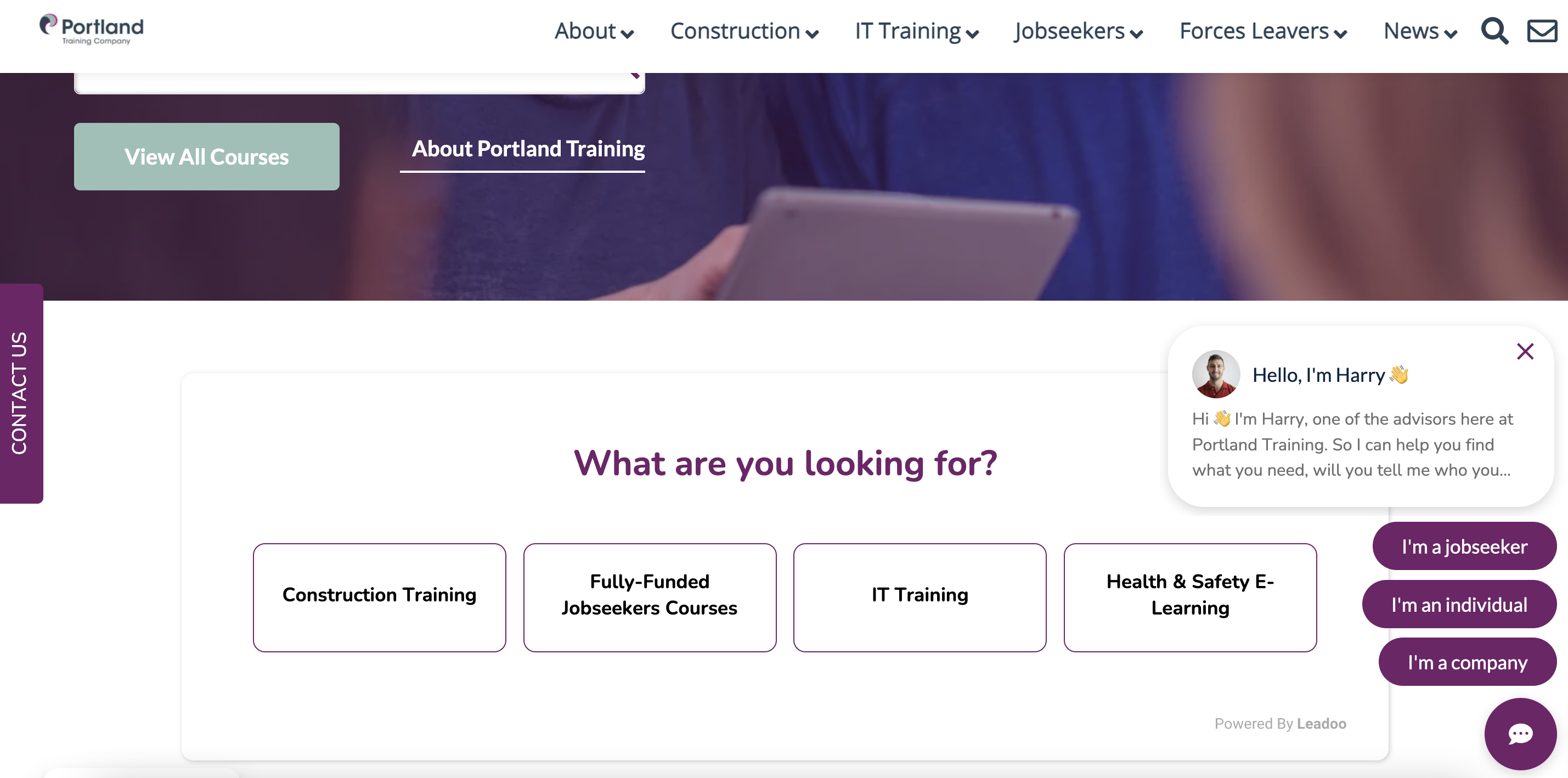 Portland Training Conversational Tools Portland Training Increasing year-on-year website leads 216% with Portland Training