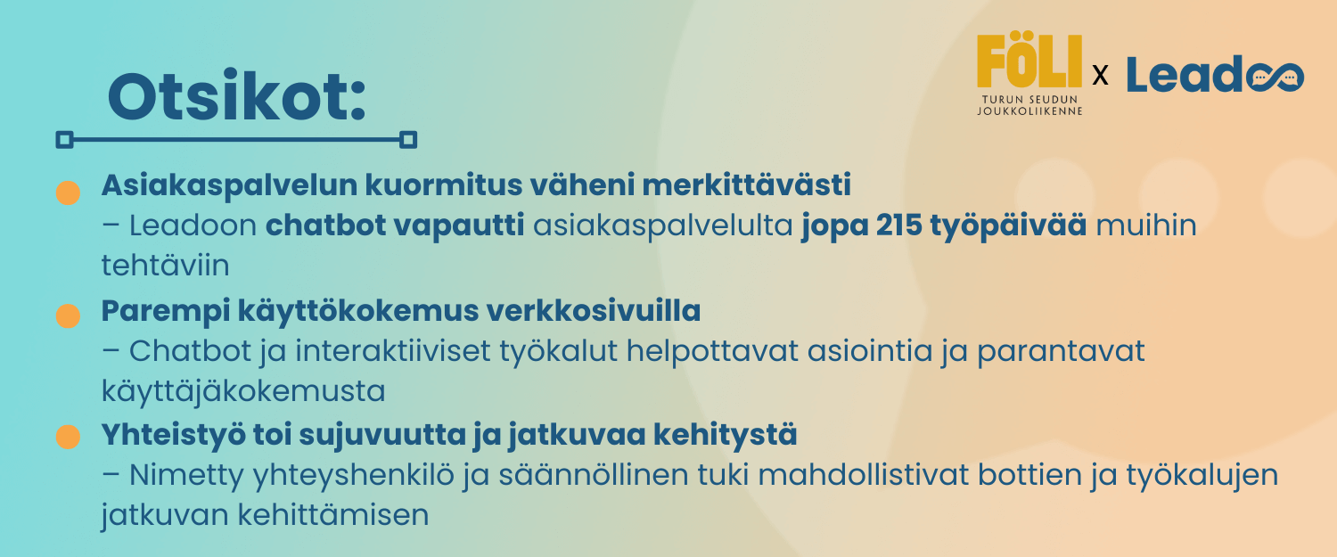 Föli x Leadoo: Matka sujuvampaan asiakaskokemukseen