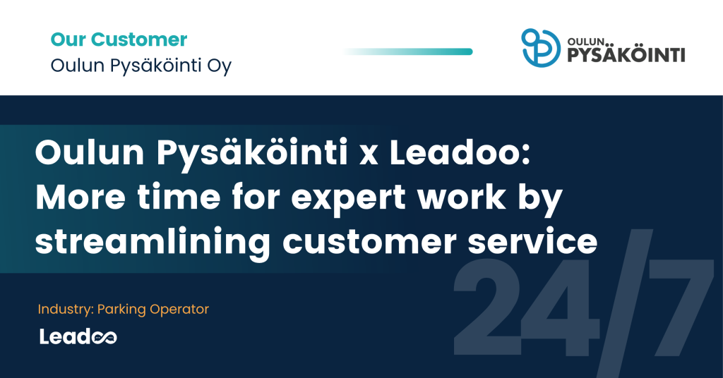 Oulun Pysakointi EN Headline Oulun Pysäköinti x Leadoo: Digital Customer Service Streamlining Urban Life