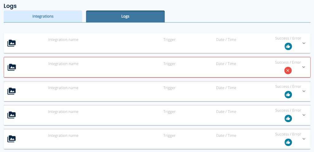 Integration Logs